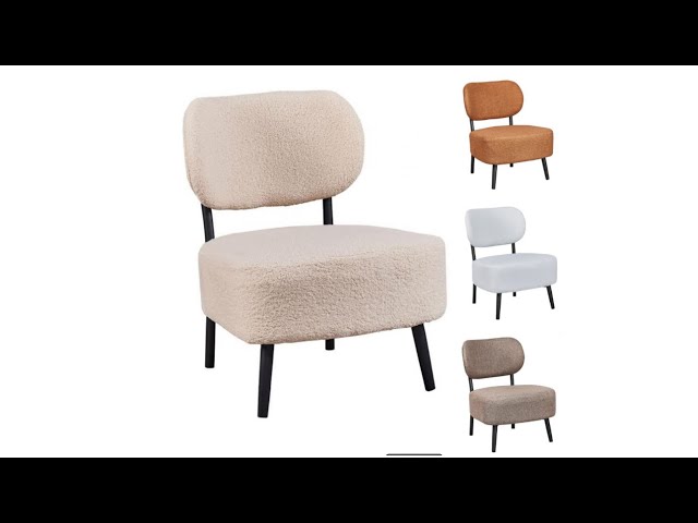 طقم 2 كراسي قماش وفرو عدة ألوان