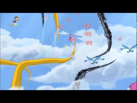 Rayman Origins (1080i HD) Walkthrough Part 11 - Over the Rainbow - Electoons & Lum Medal