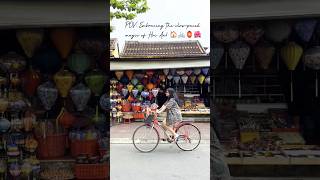 Cycling through the streets of Hoi An!🌺🏠🚲🏮#vietnam #shorts #ytshorts #travelshorts #hoian #travel