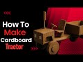 DIY Cardboard Tractor Easy Cool Mini Craft Idea Shorts DIYShorts CraftShort MiniTractor