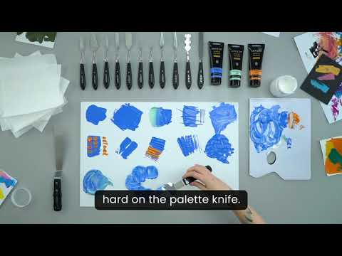 How to Paint with Palette Knives | Palette Knife Sea Turtle Painting | ARTEZA