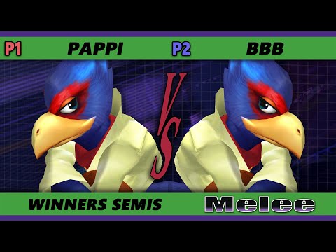 S@X 390 Online Winners Semis - Pappi (Falco) Vs. BBB (Falco) Smash Melee - SSBM