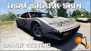 BeamNG Drive USAF Shark Skin Mod Crash Testing #71