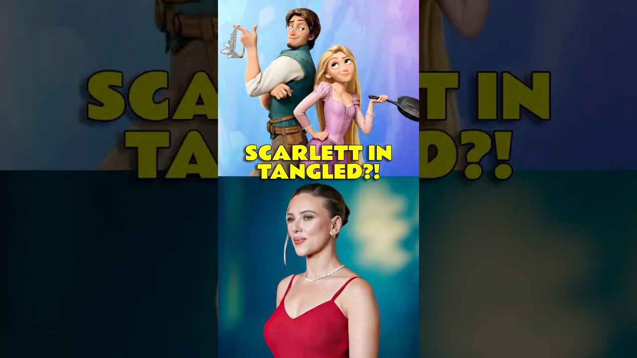 Scarlett Johansson Joins Disney’s Tangled Live-Action Remake 😱 #disney #tangled