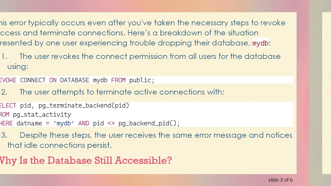 Resolving the Unable to Drop Database Issue on AWS PostgreSQL RDS Instance