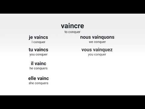 What is the present tense of the French verb avoir
