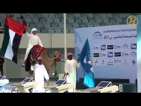 The Opening Ceremony of the 4th FINA World Junior Swimming Championships - Dubai 2013