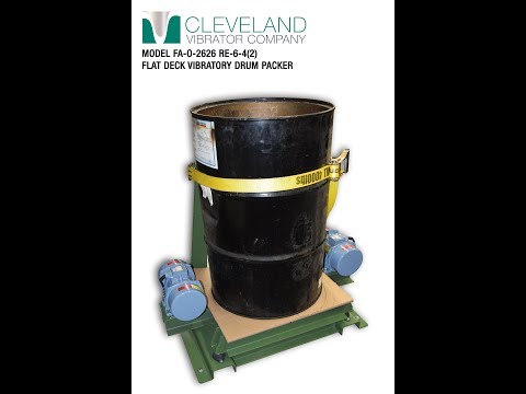 Flat Deck Vibratory Drum Packer to Compact Catalysts - Cleveland Vibrator Co.