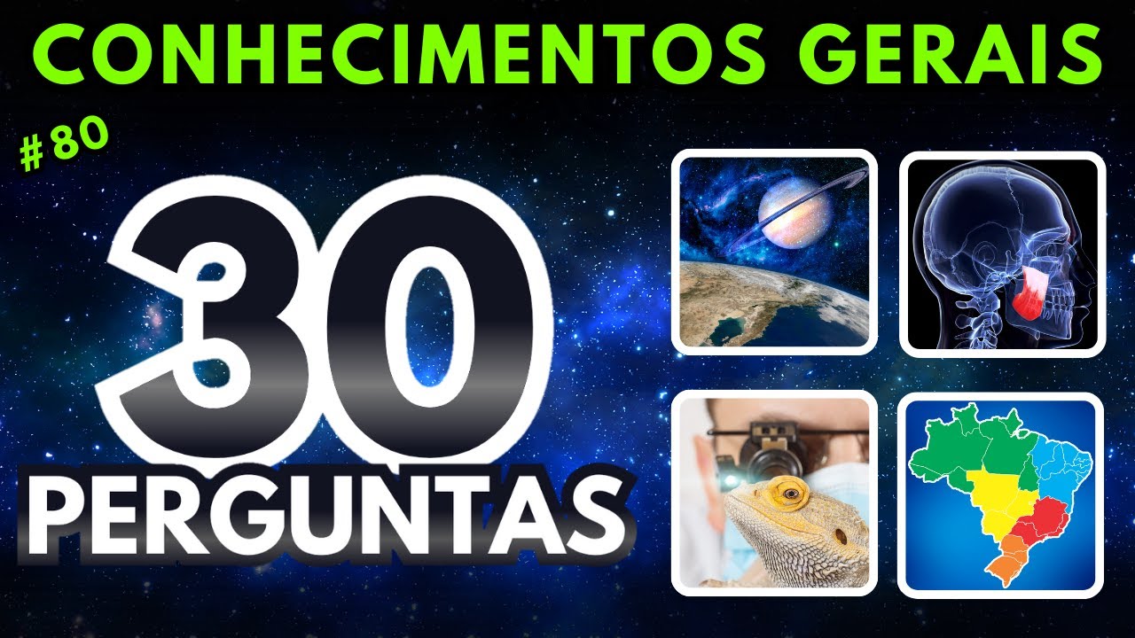 🌍QUIZ Conhecimentos Gerais - Só os GÊNIOS Conseguem ACERTAR 20 Perguntas ou mais!