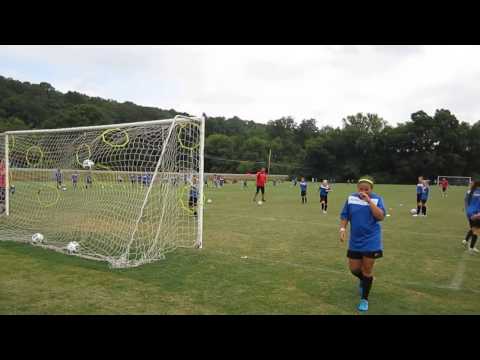 Shooting practice at FC Utrecht Camp 2015