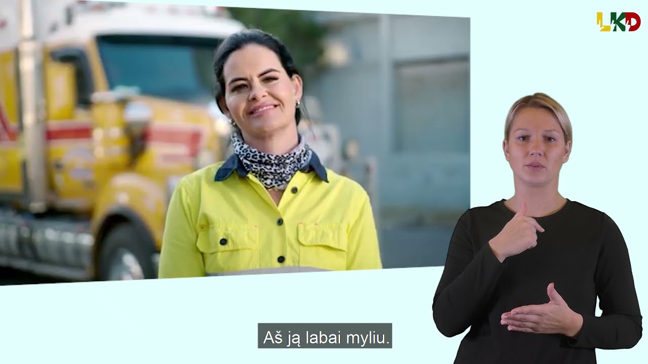 Vienintelė kurčioji sunkvežimių vairuotoja Australijoje