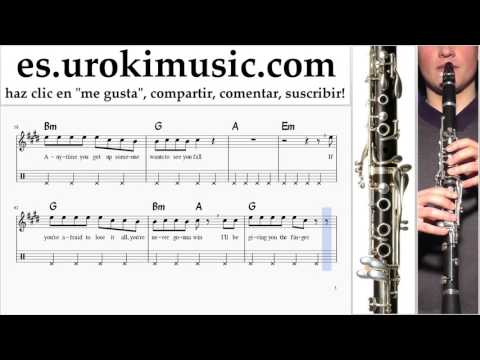 Tutorial de Clarinete Bon Jovi - Knockout Clases Notas Parte#2 um-927