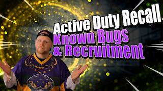Active Duty Recall & Known Issues/Bugs In Star Trek Fleet Command | Why It's A Bad Time To Recruit
