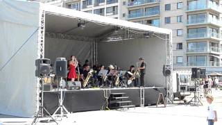 Saint Michaels Big band playing in Nieuwpoort Bad (BE)