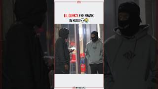 Lil Durk&#39;s eye prank in hood 💀😭