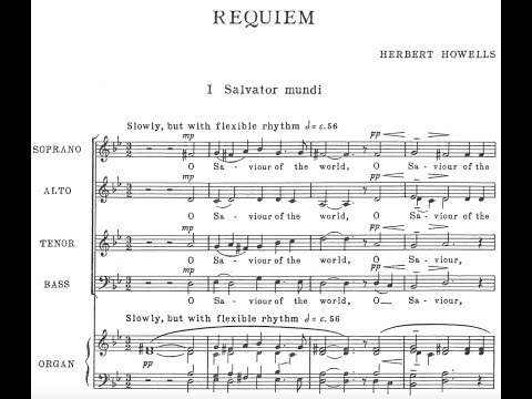 Herbert Howells - Requiem (score video)