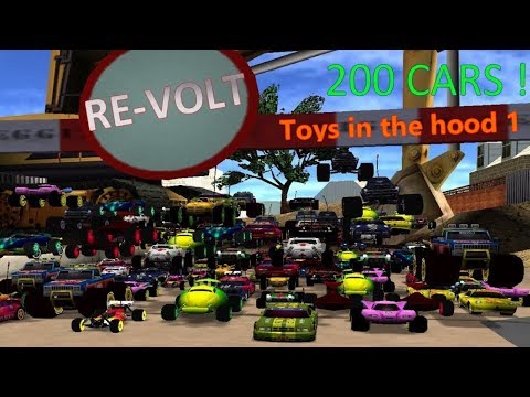 Re-volt - 200 Cars race ! - Toys in the hood