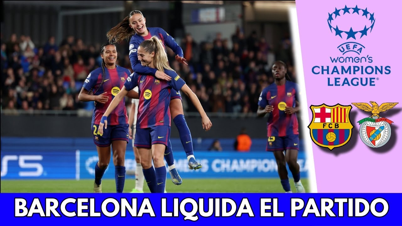 BARCELONA LIQUIDA EL PARTIDO. Laia Aleixandri marca el 3-1 vs BENFICA | Champions League Femenina