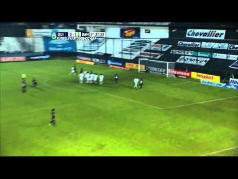 Reventó el travesaño. Quilmes 0 Banfield 1.Primera División 2015.Fútbol Para Todos