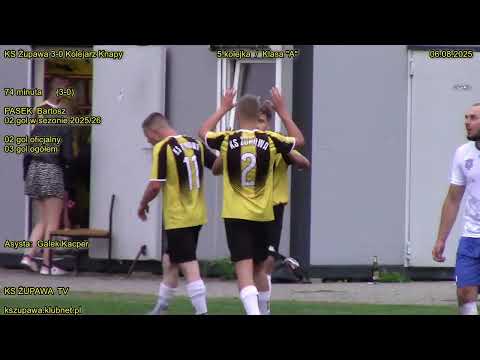 KS Żupawa 3-0 Kolejarz Knapy (3-0 Pasek Bartosz) 06.09.2025 / Klasa A