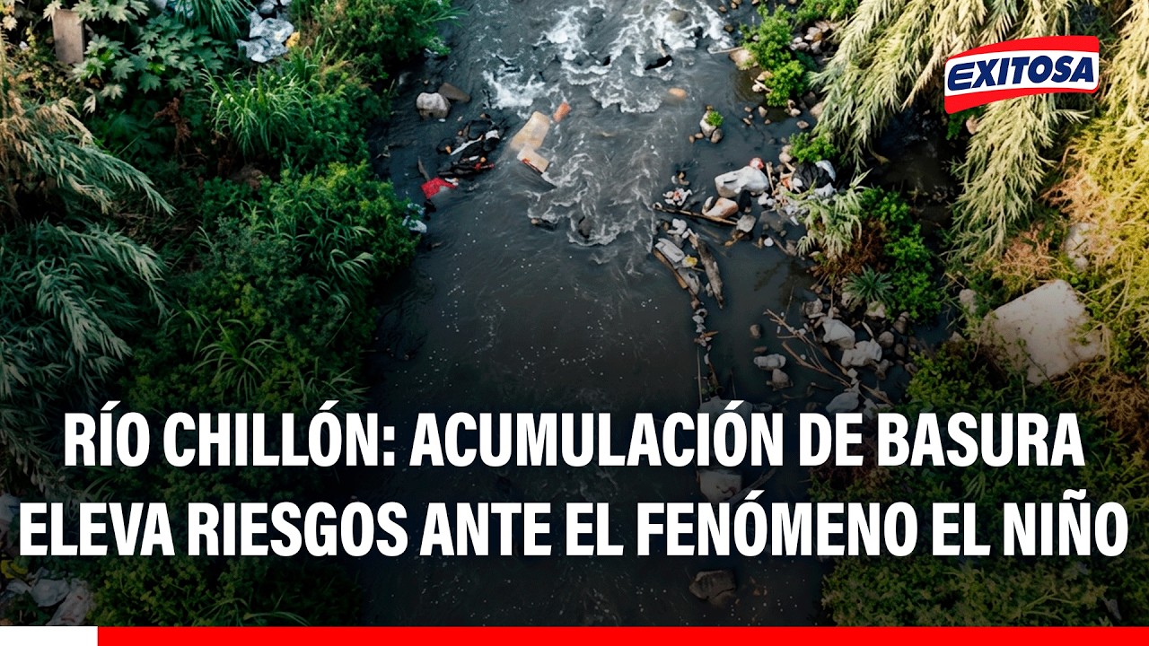 🔴🔵 Río Chillón: Acumulación de basura eleva riesgos ante el fenómeno El Niño