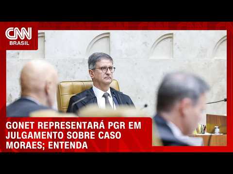 Crise no STF: Gonet representará PGR em julgamento sobre caso Moraes| CNN PRIME TIME