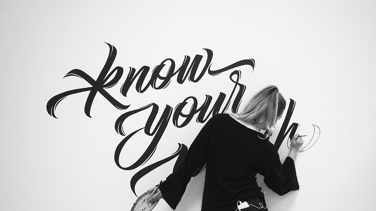 Lettering Mural | Know Your Worth | Time Lapse