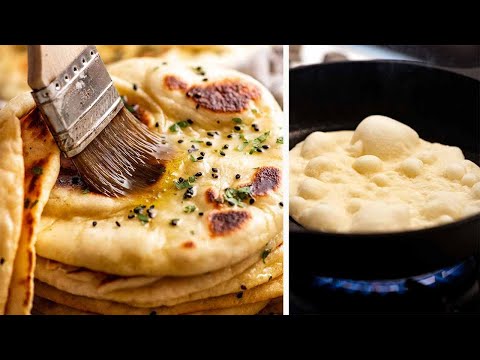 Naan - fluffy and chewy!
