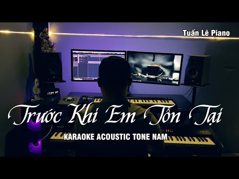 Trước Khi Em Tồn Tại Karaoke Tone Nam | Thắng | Tuấn Lê Piano