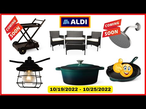 👍Upcoming ALDI Finds 10/19/22 - 10/25/22 | Bar Cart Shower Head String Lights and Much More!❤️