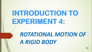 Introduction to Experiment 4