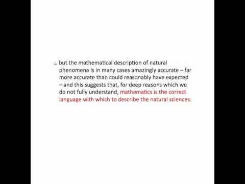 The Unreasonable Effectiveness of Mathematics in the Natural Sciences: Part 6 of 7