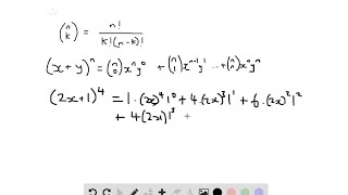 Download the video "In Exercises 9-30, use the Binomial Theorem to expand each binomial and express the result in signp…"