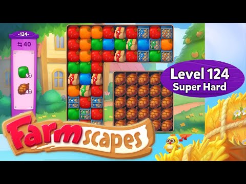 Farmscapes Level 124 Super Hard | No Boosters | Playrix