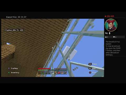 Building a really cool house in Survival world Minecraft