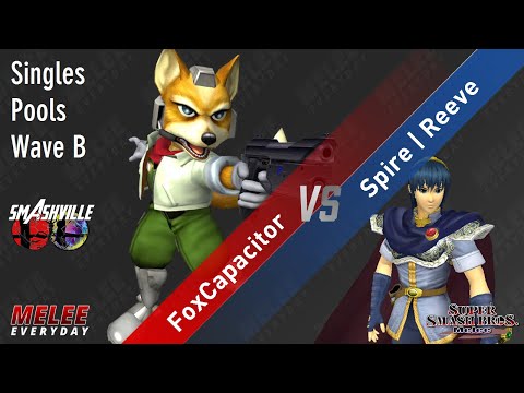 Smashville 7 - FoxCapacitor (Fox) vs. Spire | Reeve (Marth) - SSBM - Singles Pools - Wave B