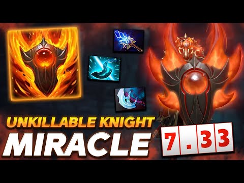 Miracle Dragon Knight 7.33 Patch - Unkillable Warrior - Dota 2 Pro Gameplay [Watch & Learn]