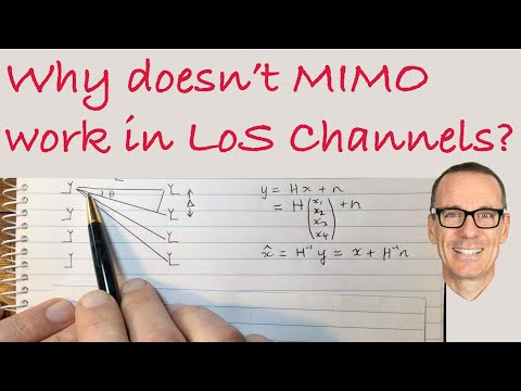 Why doesn't MIMO work in Line-of-Sight (LoS) Channel Conditions?