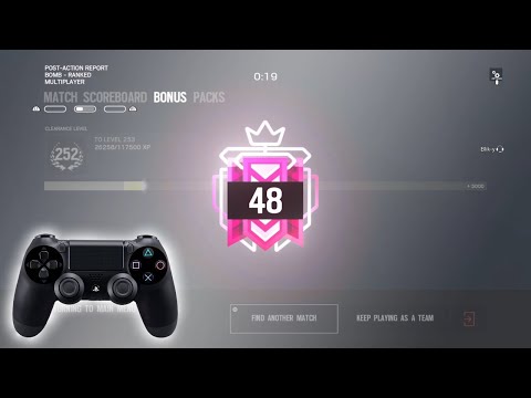 A High Sensitivity Controller Champion: Console Ranked Highlights - Rainbow Six Siege PS4 Gameplay