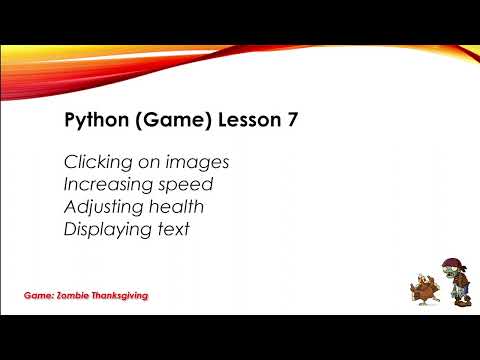 Python Game Lesson 7