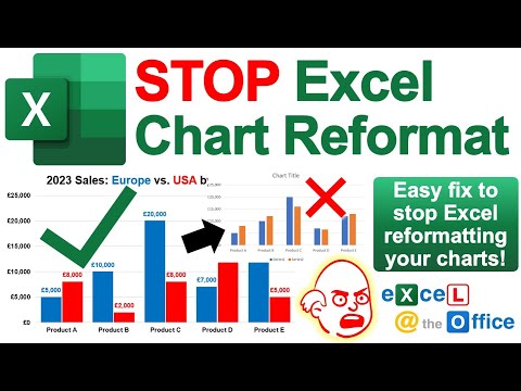 How to STOP Excel Resetting Your Nice Chart Formats When Choosing New Data!