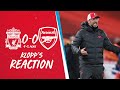 Klopp's Reaction: Williams, defeat & Champions League draw | Liverpool vs Arsenal