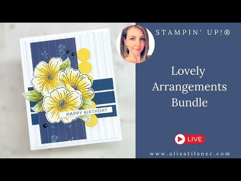 Stampin' Up! NEW Lovely Arrangements Bundle | True Blue Florals Paper
