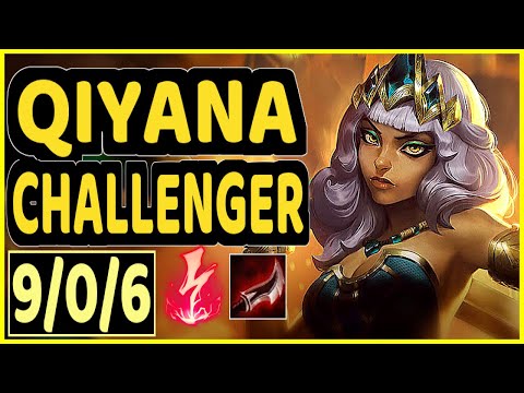 SERTUSS (QIYANA) - 9/0/6 KDA CHALLENGER GAMEPLAY - EUW