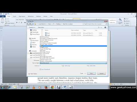 Microsoft Office Word 2010 Minimize and Maximize the Ribbon