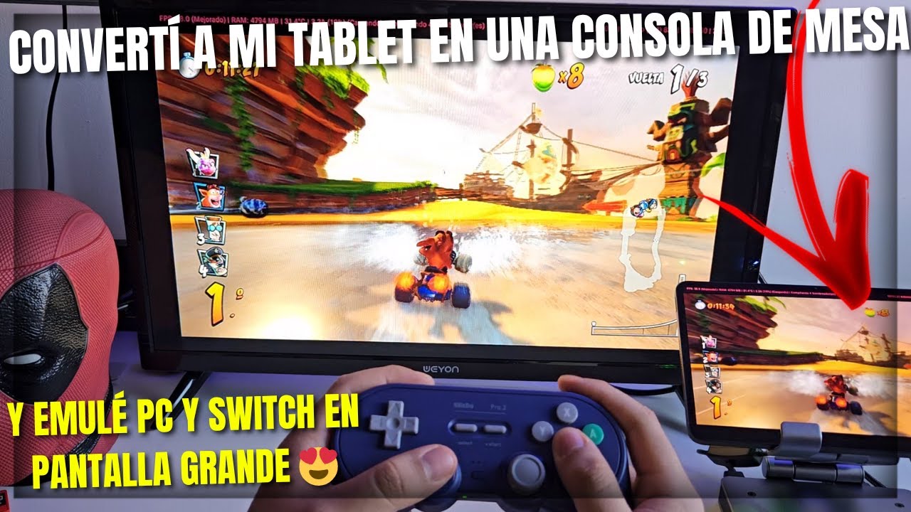 ¡Emulé juegos de PC y Switch en una tablet conectada a la TV! 😱🔥