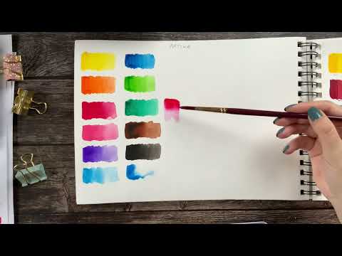 Artina watercolor 12 pan set - another cheap watercolor set worth of trying