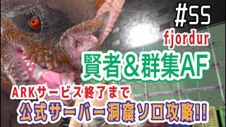 【ARK実況】#55  公式サーバー洞窟ソロ攻略!! Fjordur フィヨルドホーク&デスモダス&賢者群集AF (エドモンド本ちゃん) official server