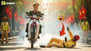 Traffic police slapped an army colonel in the face for not following a request that no one else c...