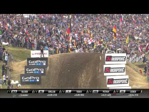 Valentin Guillod passes Jordi Tixier MXGP of Germany 2015 - motocross